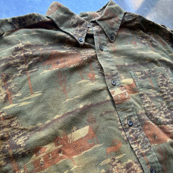 Vintage Eddie Bauer Cotton Button Up Shirt - Picture 3 of 5